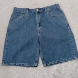Shorts, Levi 550 RF, Men's 36W, Blue Denim